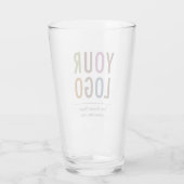 16 oz aangepaste pintglas met uw logo geen minimum glas (Achterkant)