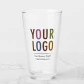 16 oz aangepaste pintglas met uw logo geen minimum glas (Voorkant)