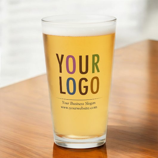 16 oz aangepaste pintglas met uw logo geen minimum glas