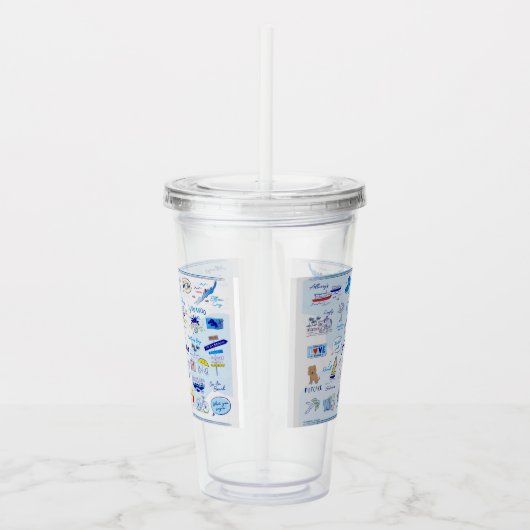 16 Oz Acryltumber "The ABC's of Hope Town" Acryl Drinkbeker (Rechts)