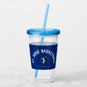 16 oz Cup met deksel Acryl Drinkbeker (Achterkant)