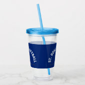 16 oz Cup met deksel Acryl Drinkbeker (Links)