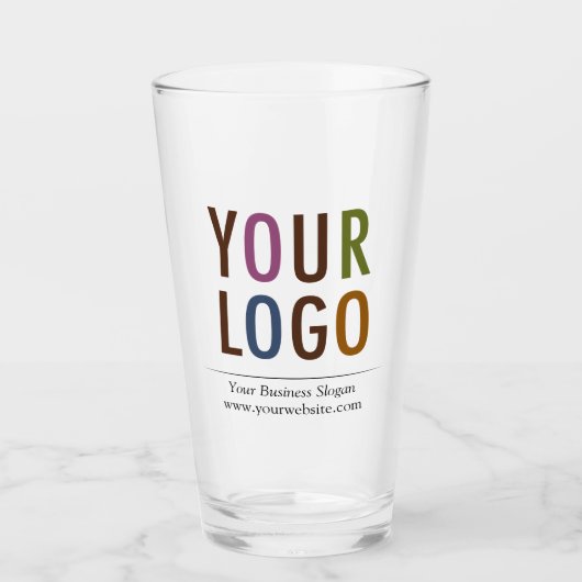 16 oz Custom Pint Glass met Uw Logo Geen Minimum Glas (Voorkant)