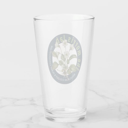 16 oz glas met Morris Lab logo (Achterkant)
