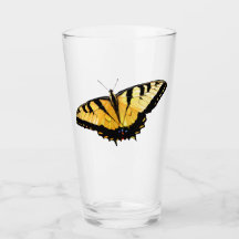 16 oz Glas Swallowtail Vlinder