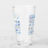 16 Oz Glass Cup "The ABC's of Hope Town" Glas (Rechts)