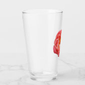 16 oz glazen tumbler - koraal pioen (Rechts)
