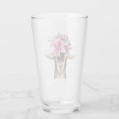 16 oz glazen tumbler Lily the Goat (Achterkant)
