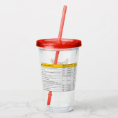 16 Oz JJ Flying Autoinflammatory Awareness Tumbler Acryl Drinkbeker (Achterkant)