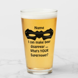 16 oz (ounce) pint bierglas - "Beer Disease" Glas