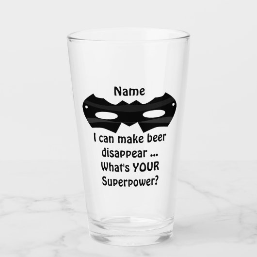 16 oz (ounce) pint bierglas - "Beer Disease" Glas (Voorkant)