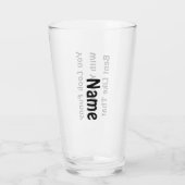 16 oz (ounce) pint bierglas - "Je ziet er grappig  Glas (Achterkant)