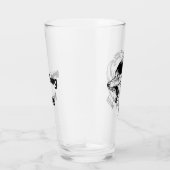 16 oz (ounce) pint bierglas - "Wolf-Wild" Glas (Rechts)