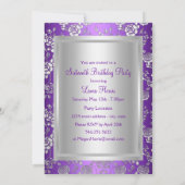 16 Paarse aankondigingen van Bow en Roos (Achterkant)