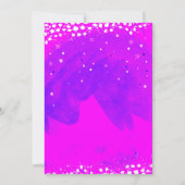 16 Paarse en roze meisje van de moderne partij Kaart (Achterkant)