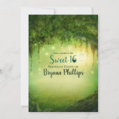 16-partij met gekantelde groene boslantaarn kaart (Voorkant)