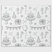 16- patroon van verpakkingspapier op jaarbasis cadeaupapier (Vlak)