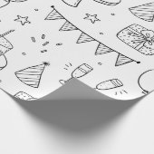 16- patroon van verpakkingspapier op jaarbasis cadeaupapier (Hoek)