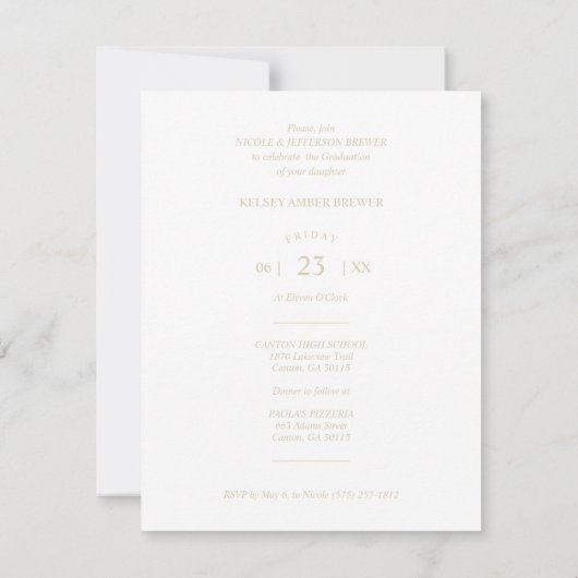 16 Photos Collage Timeline Life Graduation (Achterkant)