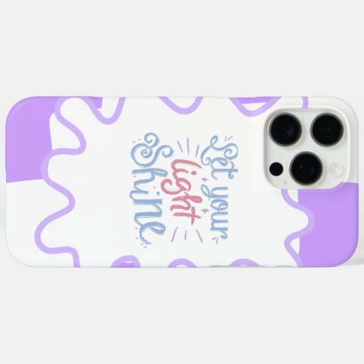 16 pro max phone case with motivational quote (Achterkant (horizontaal))