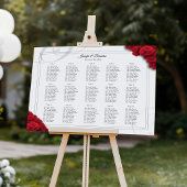 16 rode rozentekaart met 20 rozenen poster