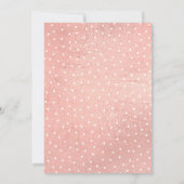 16 Roos Gold Foil Birthday Invitation Kaart (Achterkant)