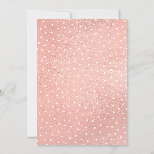 16 Roos Gold Foil Birthday Invitation Kaart (Achterkant)