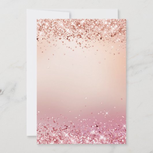 16 roos goudroze glitterballonglazuur 16e kaart (Achterkant)