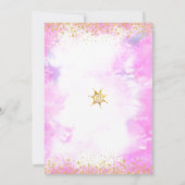 16 roze Waterverf Gold Girly Glam Birthday Kaart (Achterkant)