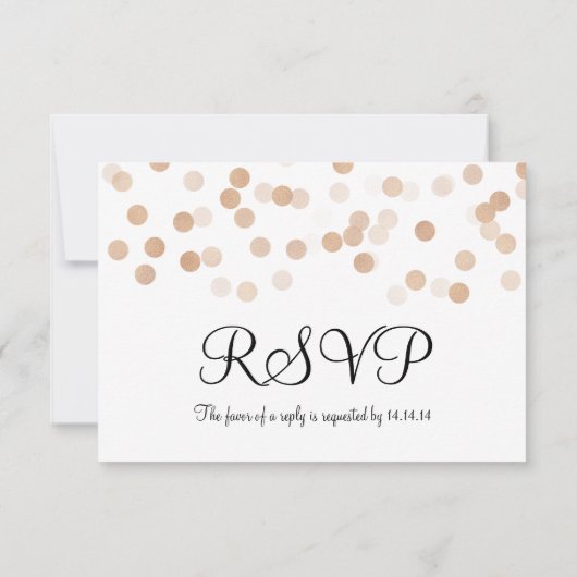 16 RSVP Faux Copper Foil Glitter Lights (Achterkant)