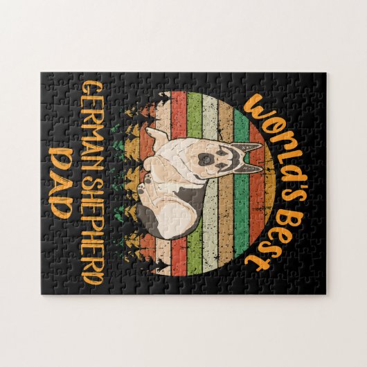 16 's Werelds beste Duitse herder papa Legpuzzel (Horizontaal)