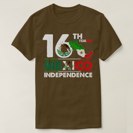 16 september Mexico Onafhankelijkheidsdag 2022 Mex T-shirt (Design voorkant)