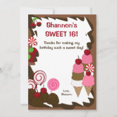 16 Snoep VLUCHTELING DANK U Bedankkaart (Voorkant)