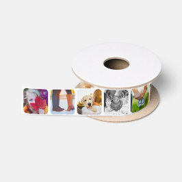 16 Square Photo Rond Lijst Party Satijnen Lint