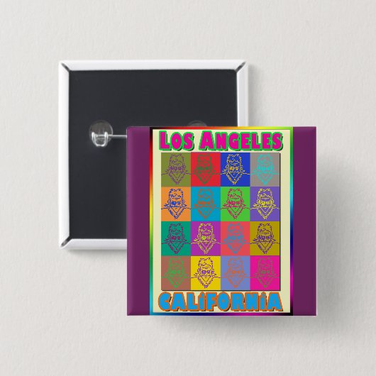 16 Surfers Los Angeles Button (Voorkant /achterkant)