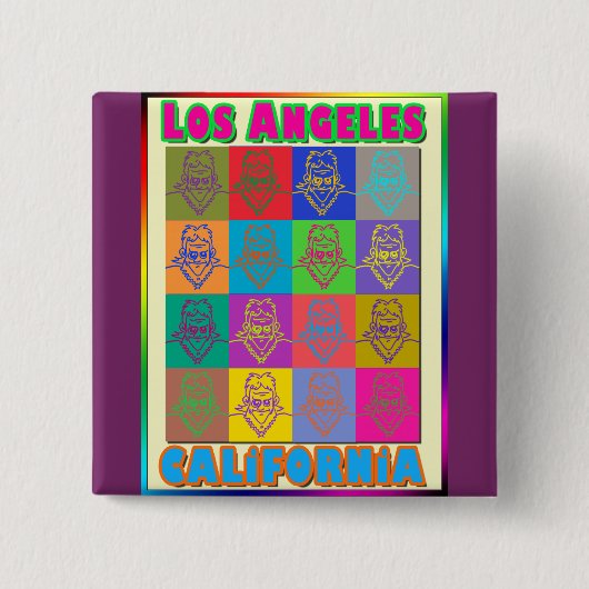 16 Surfers Los Angeles Button (Voorkant)