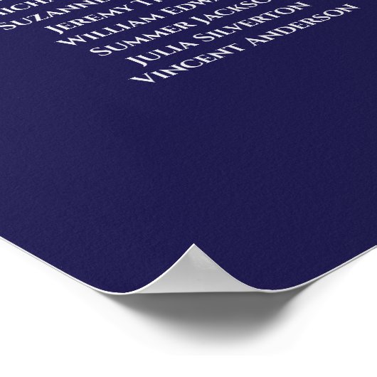 16 Tabel Zilver op marinesurft Poster (Hoek)