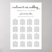 16 Tabellen 120-130 Verticale Grafiek voor gasten Poster (Voorkant)