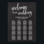16 Tables Wedding Seating Chart Sign Chalkboard Poster<br><div class="desc">Een roestkleurig zwart stempelbord voor trouwzitjes. Voeg uw eigen achtergrondkleur toe. Neem contact met me op als je speciale verzoeken hebt. OPMERKING: voor hulp bij bestellingen,  verzendgegevens,  productinformatie,  enz.,  neemt u rechtstreeks contact op met Zazzle Customer Care: https://help.zazzle.com/hc/en-us/articles/221463567-How-Do-I-Contact-Zazzle-Customer-Support-.</div>