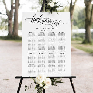 16 Tafel Grote Trouwgast Stoelen Plattegrond Poster