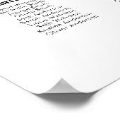 16 Tafel Grote Trouwgast Stoelindeling Grafiek Poster (Hoek)