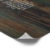 16 Tafel Landelijke Zonnebloemen STOELENOVERZICHT  Poster (Hoek)