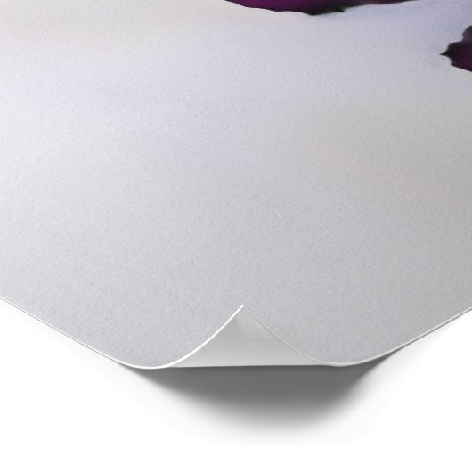 16 Tafel Plum Paars Roos Wedding Seating Chart Poster (Hoek)