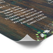 16 Tafel Rustic Hout Gypsophila ZITPLAAT Schuim Poster (Hoek)