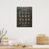 16 Tafel Rustieke Kant Lichten STOELVERDELING BUDG Poster (Keuken)