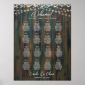 16 Tafel Rustieke Kant Lichten STOELVERDELING BUDG Poster (Voorkant)