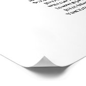 16 Tafel Tafel Rozen Brouwsel Startkaart Poster (Hoek)