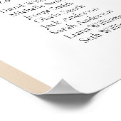 16 Tafels Beige Arch Vind uw zitplaatskaart Poster (Hoek)