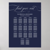 16 Tafels Bruiloft Zitkaarten Teken Poster (Voorkant)