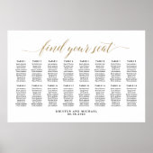 16 Tafels Classy Vind uw zitplaatskaart Poster (Voorkant)